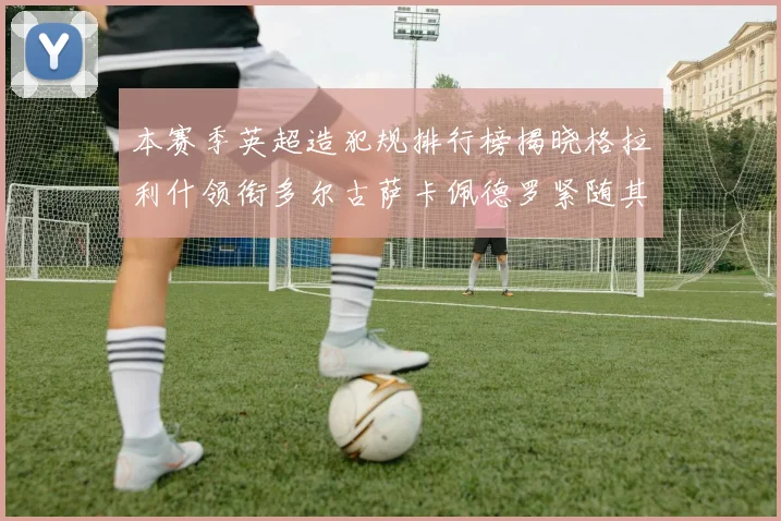 本赛季英超造犯规排行榜揭晓格拉利什领衔多尔古萨卡佩德罗紧随其后